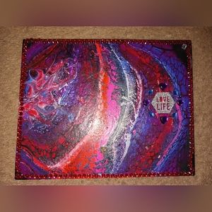 Acrylic Paint pour on canvas